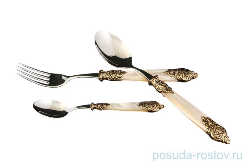 Столовые приборы 18 предметов " Versaille Antique Gold /Champagne Steel" / 114563