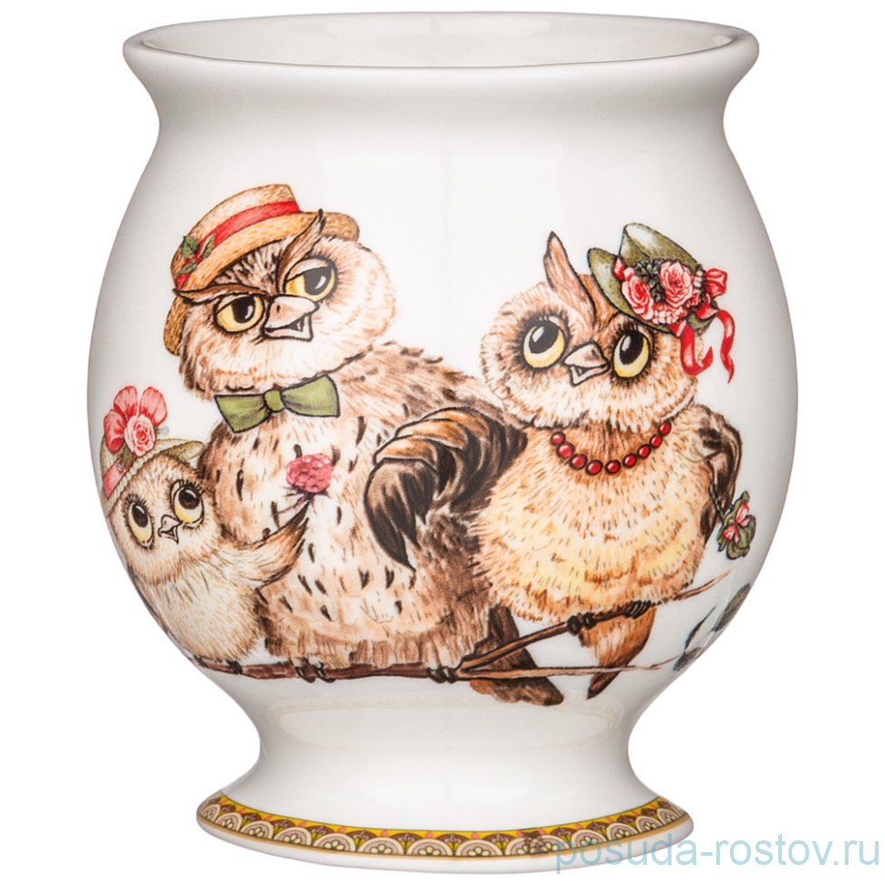 Подставка для чайных ложек 9 см "Owls party" / 252060