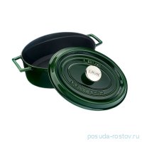 Кастрюля 29 см с крышкой овальная 4,8 л &quot;Lava /Green&quot; / 223346