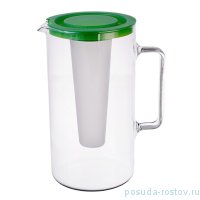Кувшин для воды 2,5 л с зелёной крышкой и ёмкостью для льда &quot;Simax /Без декора&quot;  / 201667