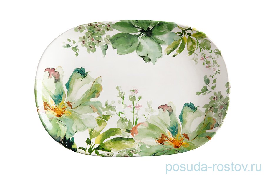 Блюдо 40 х 28 см овальное"Botanical" (подарочная упаковка) / 298480