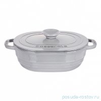 Кастрюля 33 см с крышкой 6,25 л &quot;Lava /Majolica Grey&quot; / 336049