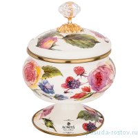 Сахарница 850 мл н/н &quot;Agness /Винтаж /Розы&quot; / 196386