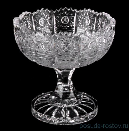 Вазочка 11 см н/н &quot;Хрусталь резной&quot; / 006557