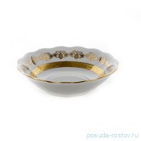 Салатник 16 см &quot;Мария-Тереза /Белая /Золотой орнамент с лентой&quot; / 223204
