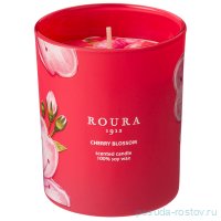 Свеча ароматизованная 8,5 х 7 см в стакане &quot;Roura /Вишня&quot; (натуральный воск) / 283054