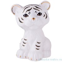 Фигурка 8,5 х 8,5 х 11 см белая &quot;Тигренок&quot; / 271684