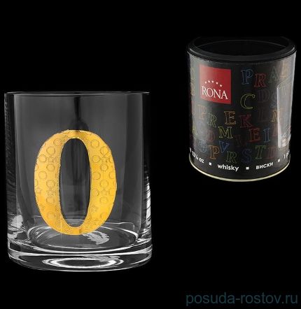 Стакан для виски 390 мл TUBUS &quot;Азбука /Буква &quot;O&quot; / 135884