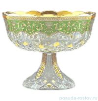 Ваза для фруктов 23 см &quot;Опера /Империя /Зелёная&quot; / 069978