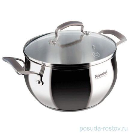 Кастрюля 24 см с крышкой 5,9 л стальной &quot;Charm&quot; / 112771