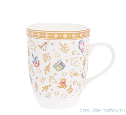Кружка 350 мл &quot;Christmas world /Toys yellow&quot; / 273743