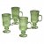 Набор кружек simplicity green 4 шт 245 мл / 14 см / 367450