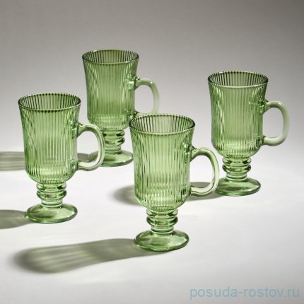 Набор кружек simplicity green 4 шт 245 мл / 14 см / 367450