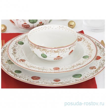 Пиала 12 х 6 см 300 мл &quot;Новогодние шары /Christmas Eve&quot; / 368415
