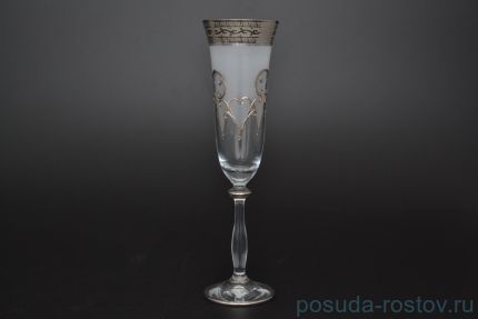 Бокалы для шампанского 180 мл 6 шт &quot;Анжела /Антик платина&quot; / 012645