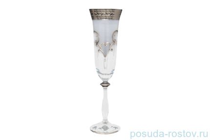 Бокалы для шампанского 180 мл 6 шт &quot;Анжела /Антик платина&quot; / 012645