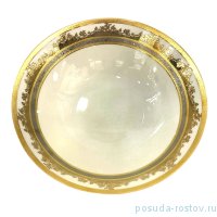 Салатник 24 см &quot;Констанц /Золотой узор /Платиновая лента /9320&quot; крем / 146461