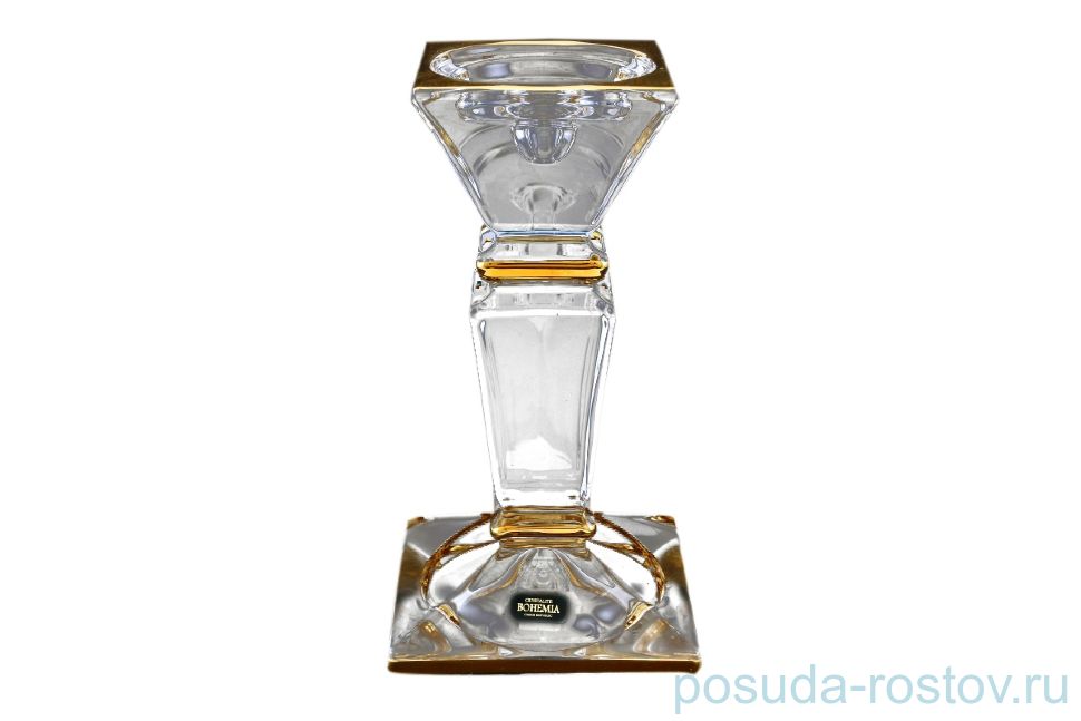 Подсвечник 20,5 см "Эмпери /Золотой кант" / 099083