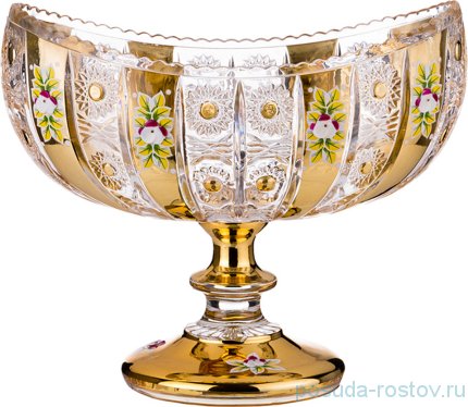 Фруктовница 26 х 22 см н/н Ладья &quot;LEFARD GOLD GLASS&quot;  / 187597