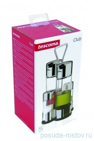 Набор для специй (масло, уксус, соль, перец) на подставке &quot;Tescoma /CLUB&quot; / 141931