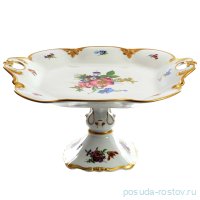 Блюдо 32 см квадратное н/н &quot;Корона /Мейсенский букет&quot;  / 153422