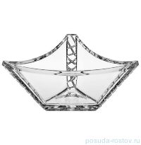 Ваза для фруктов 33 см треугольная &quot;Glamour Ice&quot; / 104269