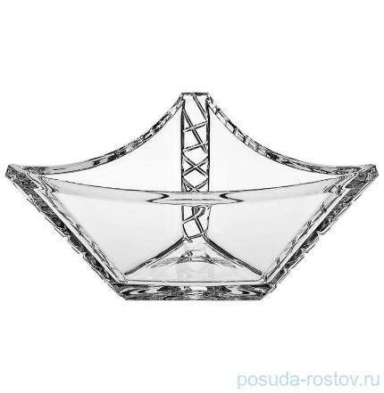Ваза для фруктов 33 см треугольная &quot;Glamour Ice&quot; / 104269