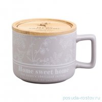 Кружка 400 мл с бамбуковой крышкой 9,6  х 8 см &quot;Loving family&quot; / 368917