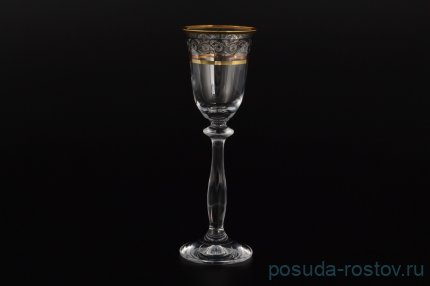 Рюмки 60 мл 6 шт &quot;Анжела /Цветочный узор на платине&quot; / 005195