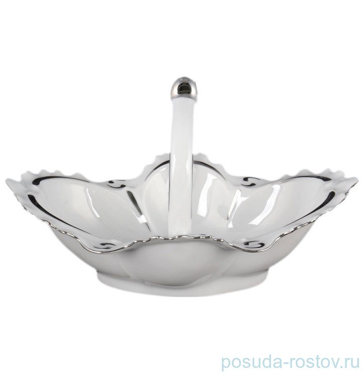 Корзинка 20 см "Корона /Платиновый узор" / 093993