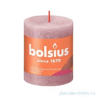 Свеча Рустик 8 х 6,8 см &quot;Shine /Пепельная роза /Bolsius&quot; (время горения 35 ч) / 278281