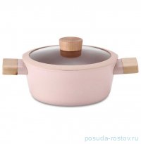 Кастрюля 20 см со стеклянной крышкой керамическое покрытие &quot;Blossom&quot; / 352975