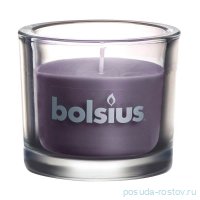 Свеча 8 х 9,2 см в стекле тёмно-серая &quot;Classic /Bolsius&quot; (время горения 29 ч) / 278263