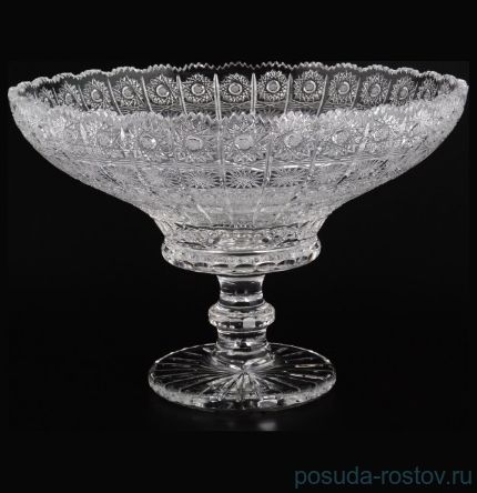 Ваза для фруктов 40 см н/н &quot;Хрусталь резной&quot; / 006682