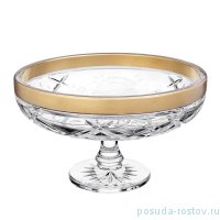 Ваза для фруктов 25 см н/н &quot;Роза /Золотой кант&quot; / 243925