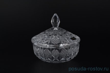 Ваза для конфет 15 см с крышкой &quot;Сириус /Без декора&quot; / 092816