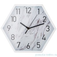 Часы настенные 30 х 30 х 4,5 см белый &quot;MARBLE&quot; / 269670