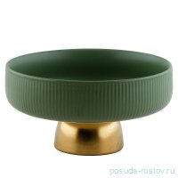 Конфетница 20 х 10,5 см н/н зелёная / 335253