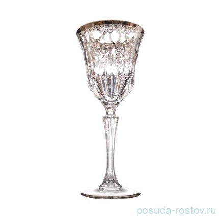 Бокалы для белого вина 270 мл 6 шт &quot;Timon /Адажио /Lady Diamond /платина&quot; / 301144