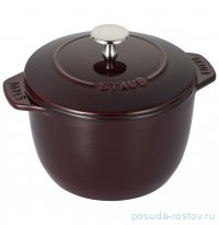 Кокот 16 см для риса с крышкой 1,5 л гранатовый &quot;STAUB&quot; / 300588