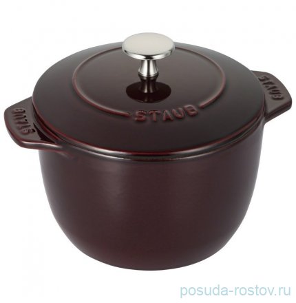 Кокот 16 см для риса с крышкой 1,5 л гранатовый &quot;STAUB&quot; / 300588