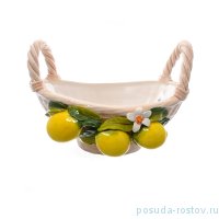 Корзина 27 см овальная &quot;Лимоны&quot; / 246699