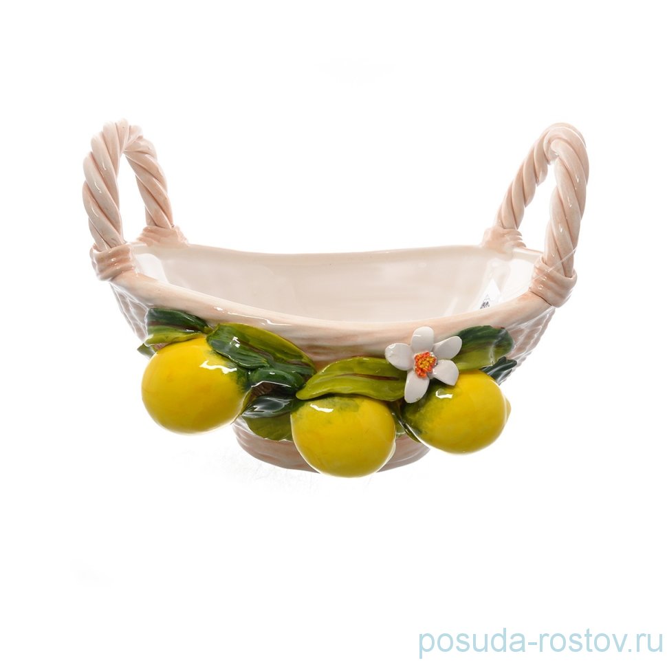 Корзина 27 см овальная "Лимоны" / 246699