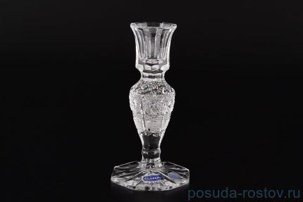 Подсвечник 14 см &quot;Glasspo /Хрусталь резной&quot; / 087859