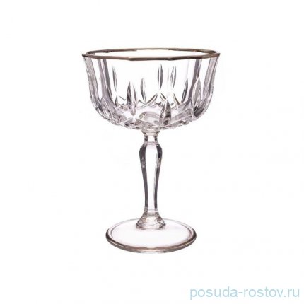Креманки/мартинки 240 мл 6 шт &quot;Опера /Отводка платина&quot; AS Crystal / 348636