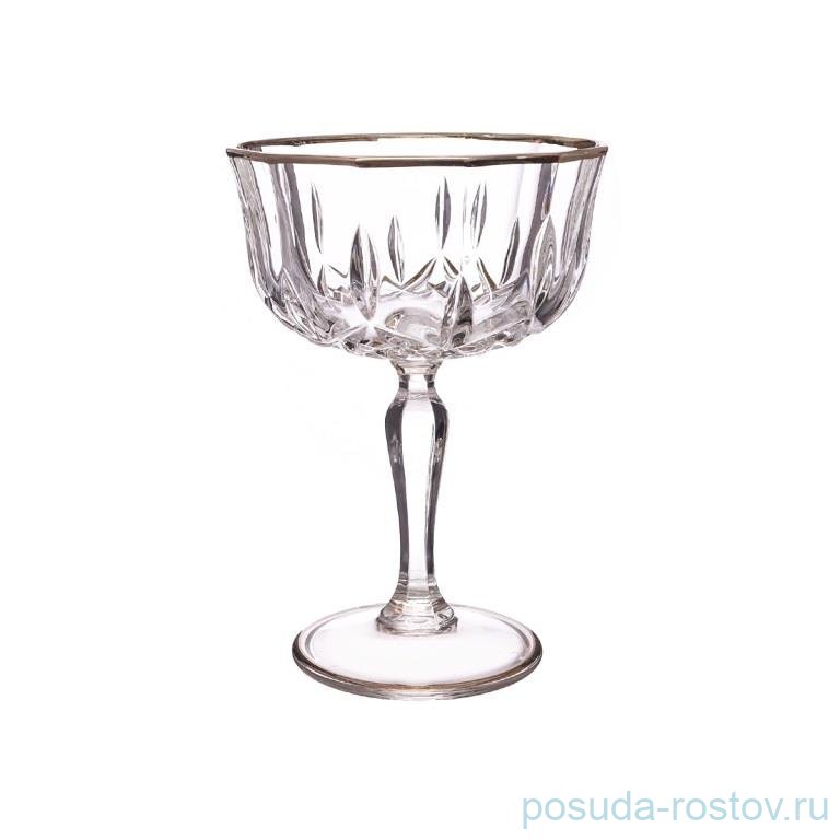 Креманки/мартинки 240 мл 6 шт "Опера /Отводка платина" AS Crystal / 348636