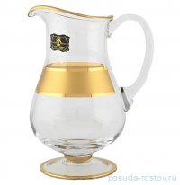 Кувшин для воды 1,5 л н/н &quot;Puola /Матовая полоса /золото&quot; AS Crystal / 244823