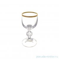 Рюмки 50 мл 6 шт &quot;Клаудия /Отводка золото&quot; AS Crystal / 230879