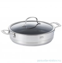 Сотейник 28 х 8 см с крышкой антипригарное покрытие 4,9 л &quot;Gala&quot; / 105056