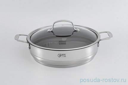 Сотейник 28 х 8 см с крышкой антипригарное покрытие 4,9 л &quot;Gala&quot; / 105056